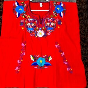Embroidered Sugar Skull Blouse